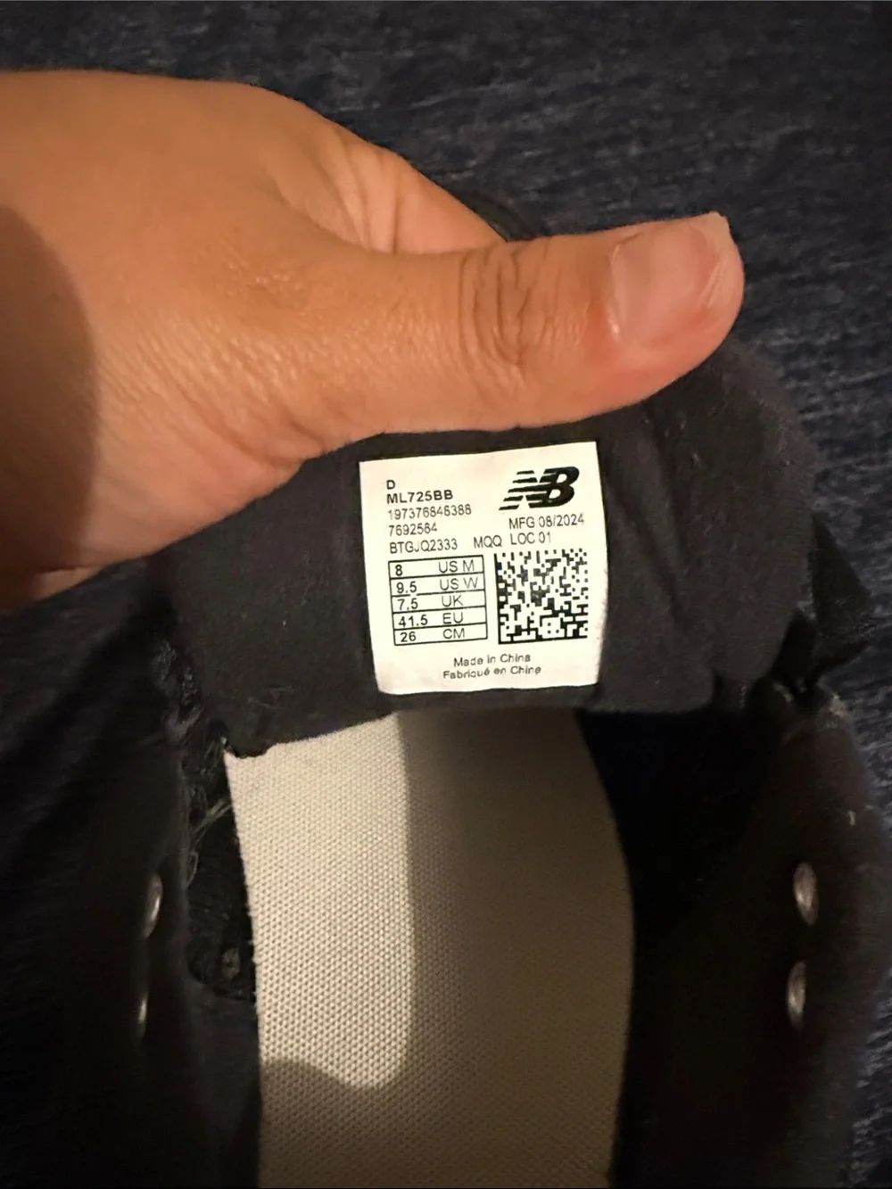 New Balance Kids Black & Cream Athletic Sneakers